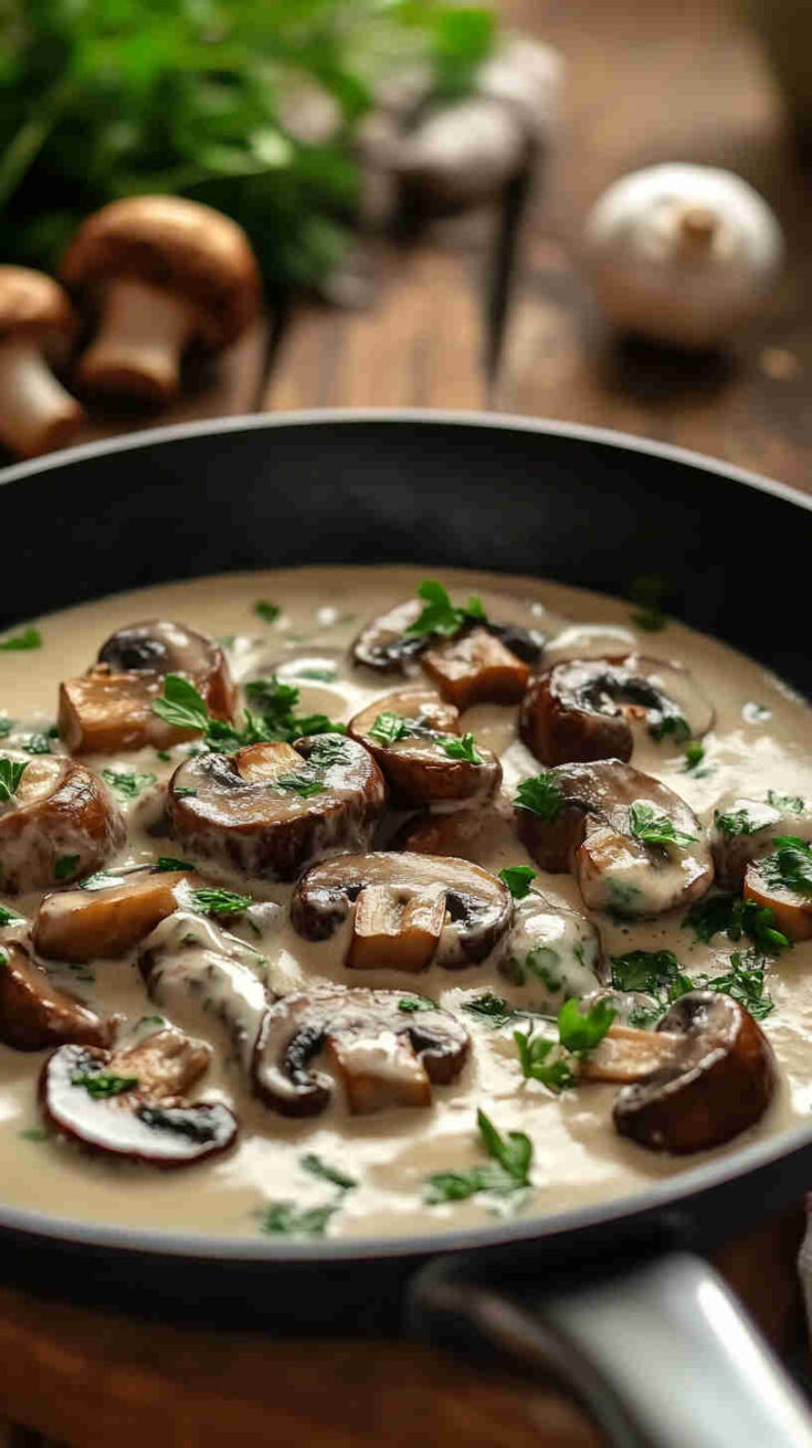 Mushroom and Coconut Cream Sauce Recipe