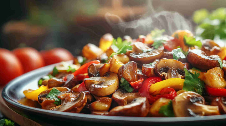 Mushroom and Garlic Chili Stir-Fry Recipe