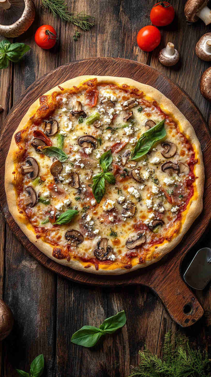 Mushroom and Goat Cheese Pizza Recipe