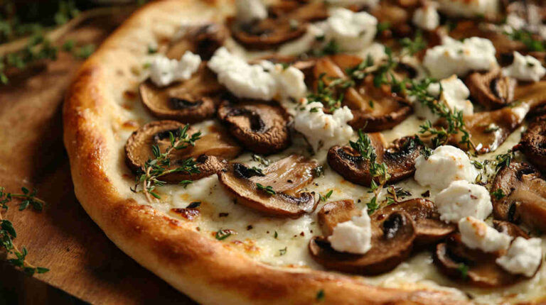 Mushroom and Goat Cheese Pizza Recipe