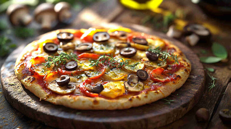 Mushroom and Olive Pizza Recipe