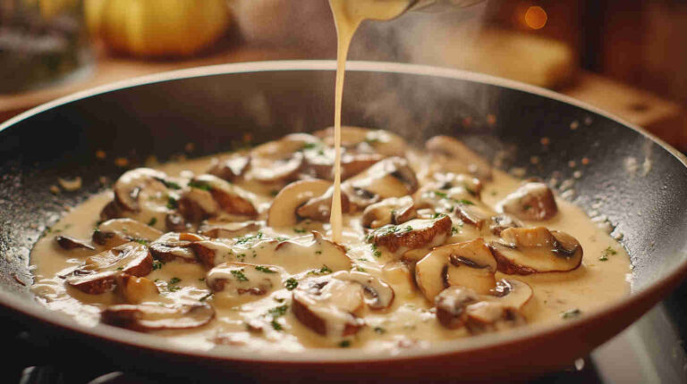Mushroom and Parmesan Sauce Recipe