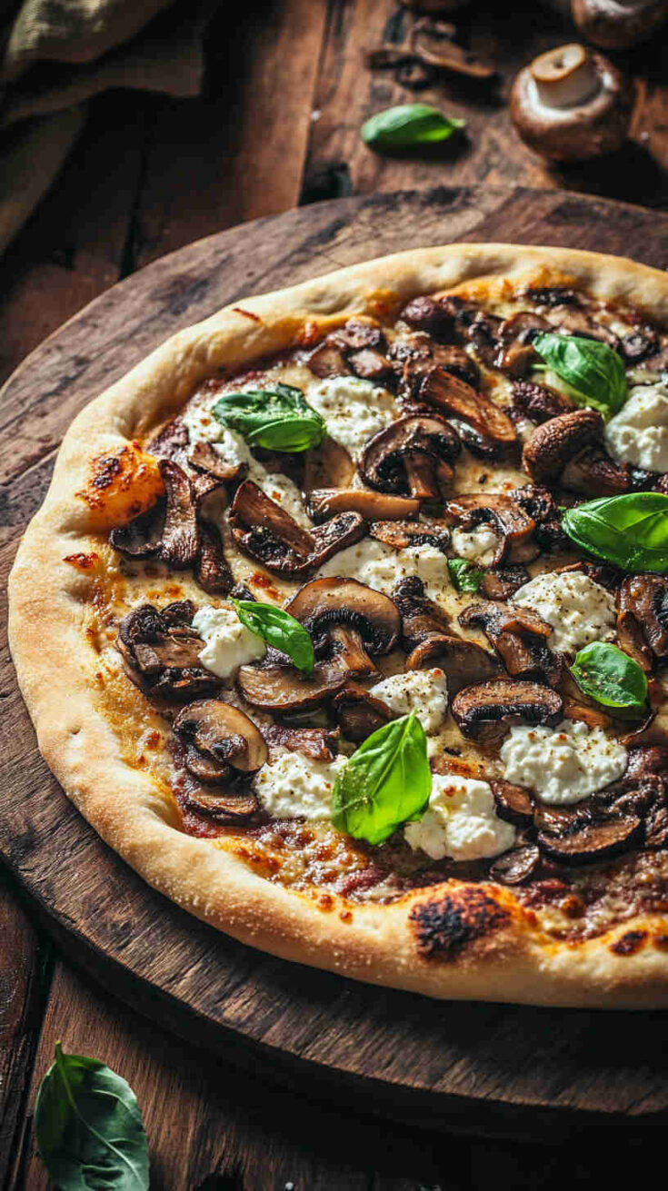 Mushroom and Ricotta Pizza Recipe