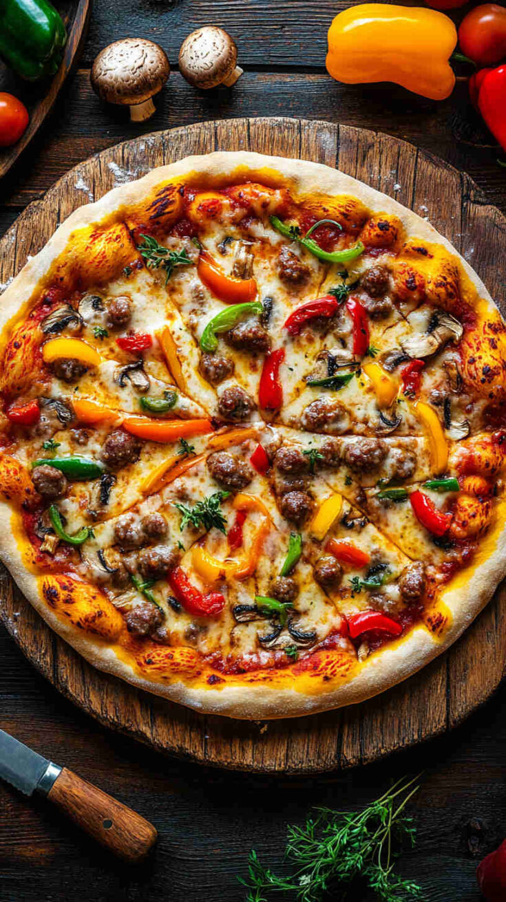 Mushroom and Sausage Pizza Recipe