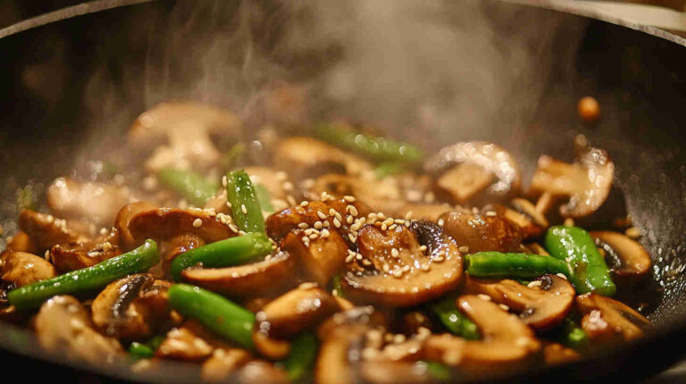 Mushroom and Sesame Stir-Fry Recipe