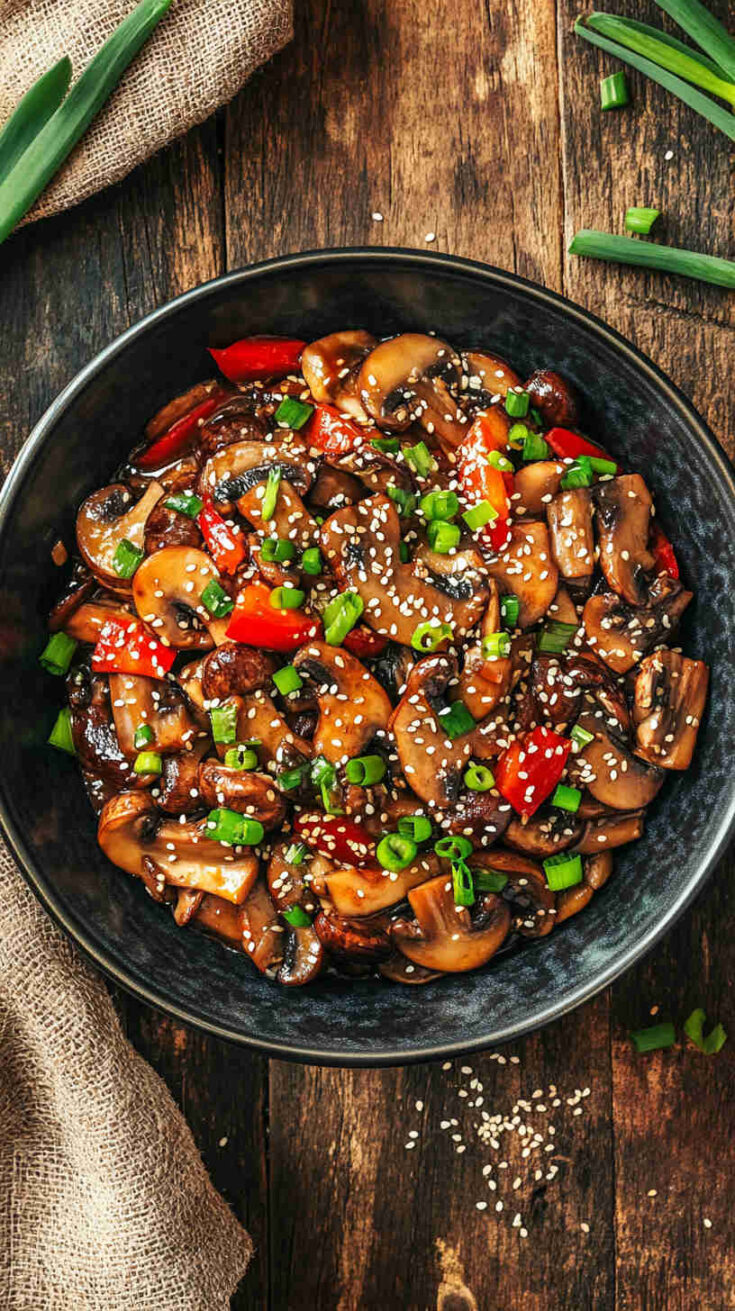 Mushroom and Sesame Stir-Fry Recipe