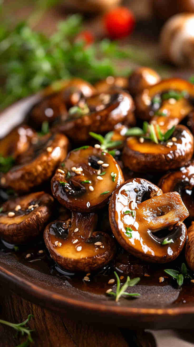Mushroom and Soy Sauce Glaze Recipe