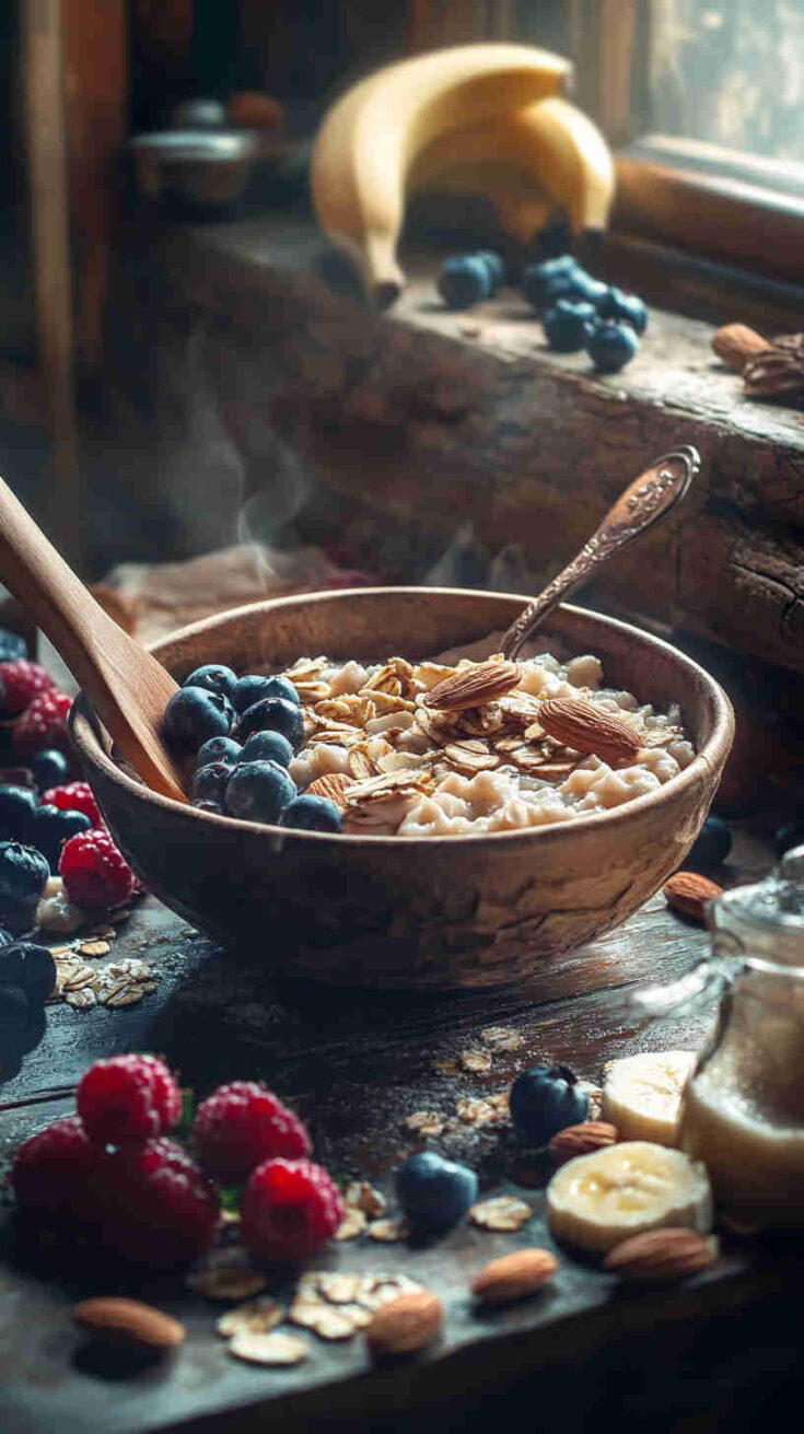 Nutty Almond & Banana Protein Oats