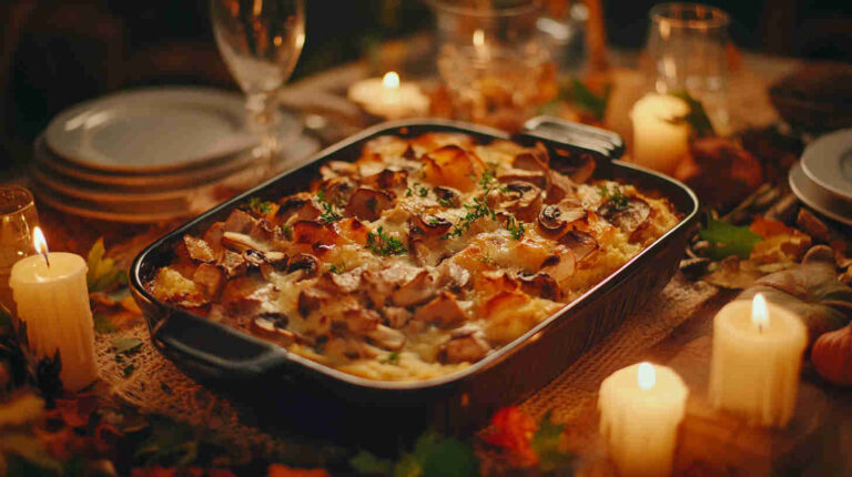 Pork and Mushroom Casserole Recipe