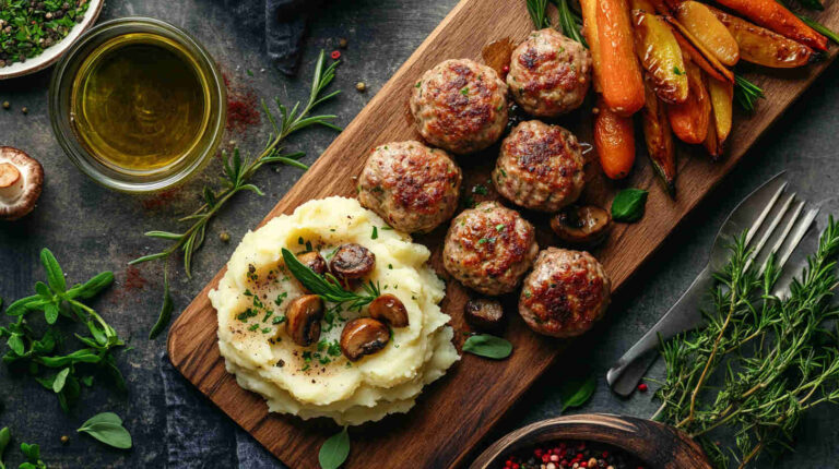 Pork and Mushroom Meatballs Recipe