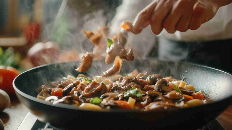 Pork and Mushroom Pasta Recipe