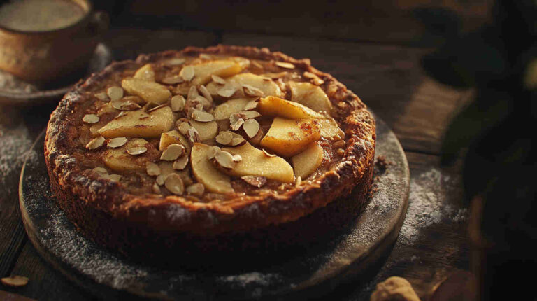 Rustic Apple Almond Cake
