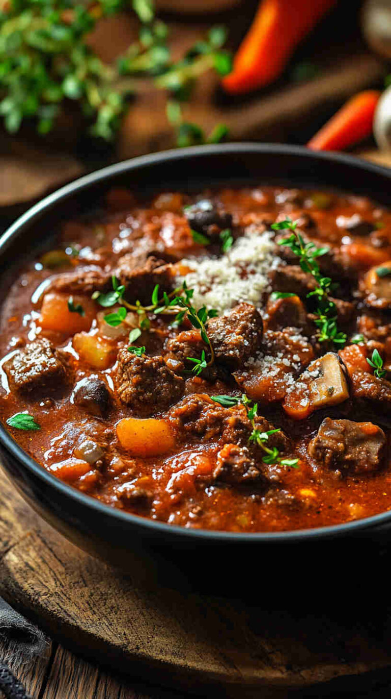 Slow Cooker Beef and Mushroom Bolognese