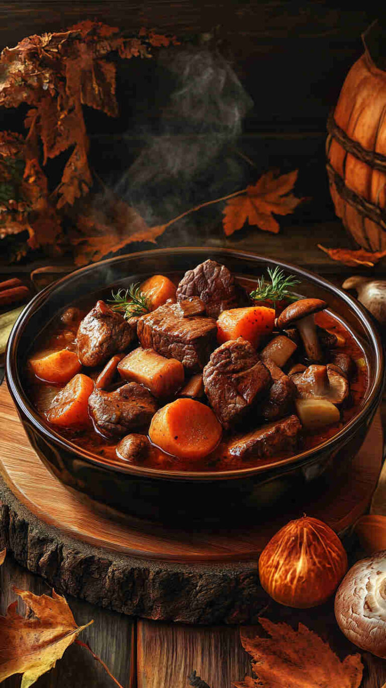 Slow Cooker Beef and Mushroom Stew – Tender & Flavorful