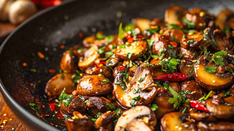Spicy Sriracha Mushroom Stir-Fry Recipe