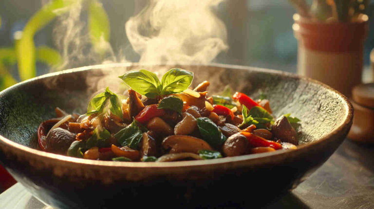 Thai Basil Mushroom Stir-Fry Recipe