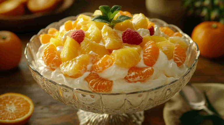 Tropical Ambrosia with Pineapple & Mandarin Oranges