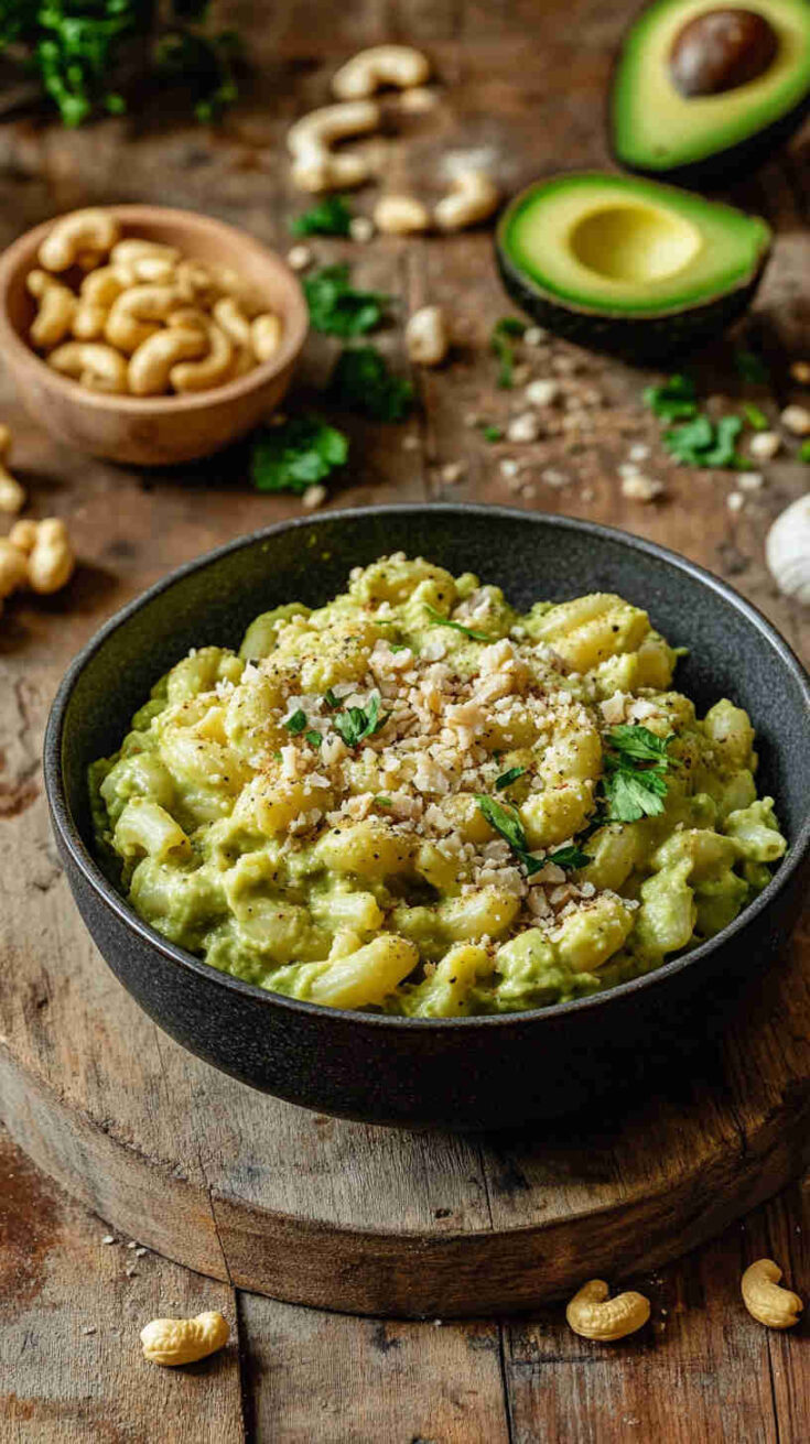 Vegan Avocado Mac and Cheese