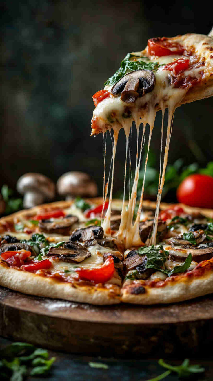 Vegan Mushroom Pizza Recipe