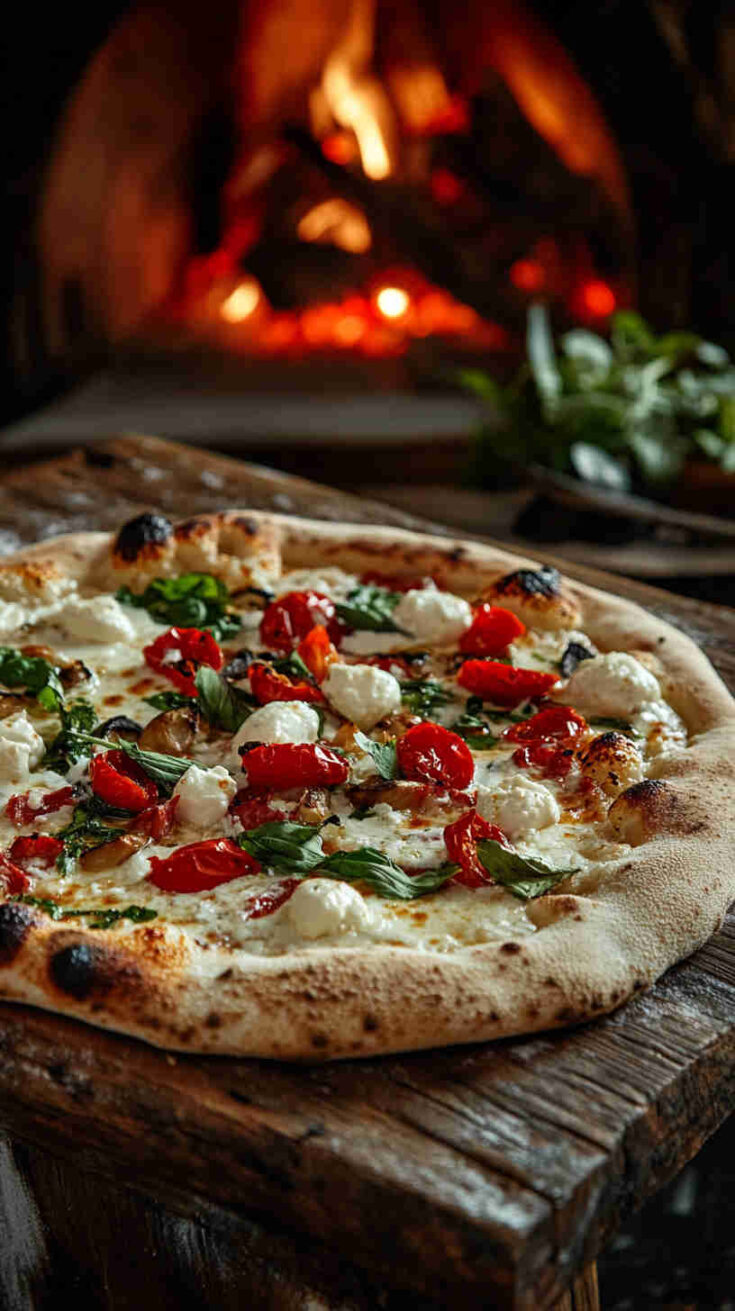 Vegetarian Italian Pizza Bianca Recipe