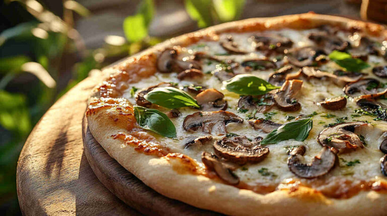 Vegetarian Mushroom Pizza Recipe