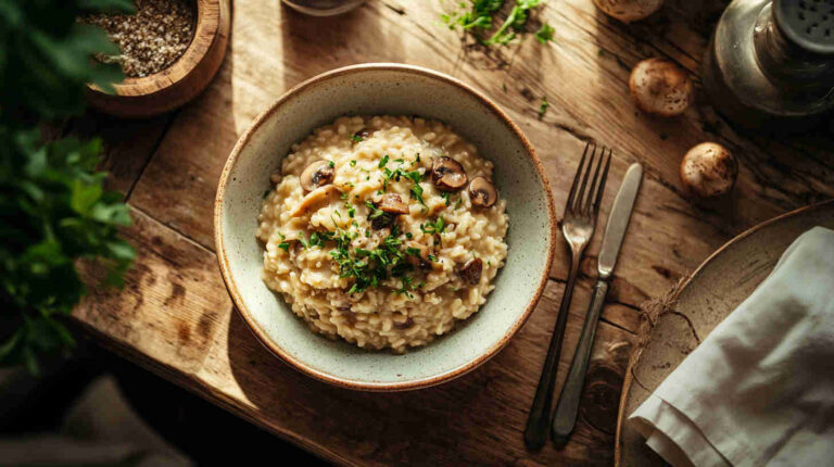 Vegetarian Mushroom Risotto Recipe