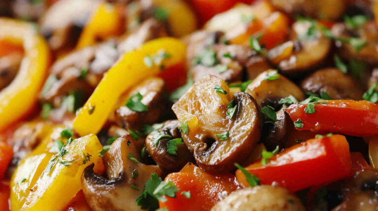 Vegetarian Mushroom and Bell Pepper Stir-Fry Recipe
