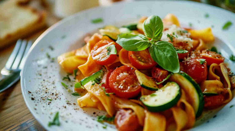 Zucchini and Tomato Pasta Recipe