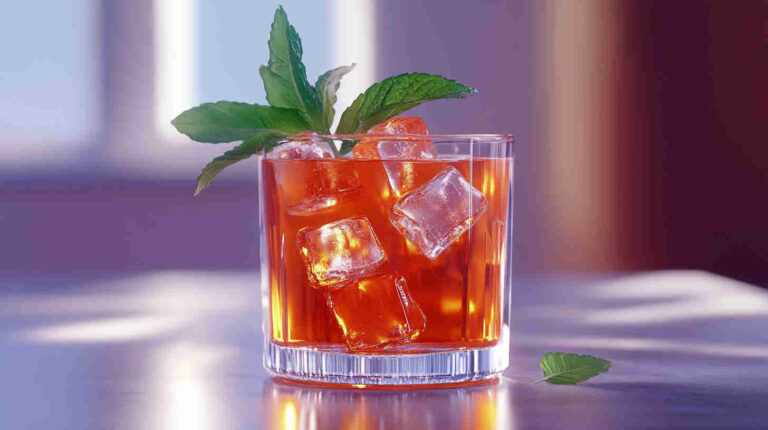 Aperol Spritz with Fresh Mint