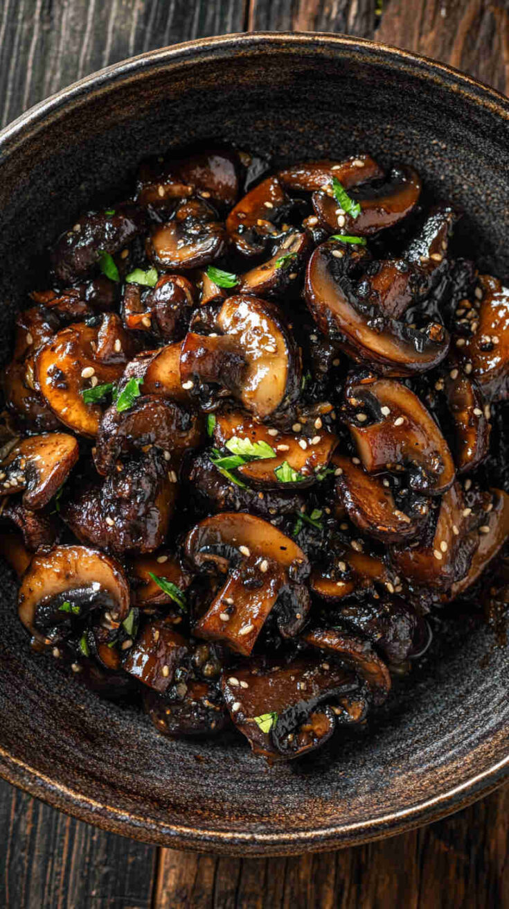 Black Bean Exotic Mushroom Stir-Fry