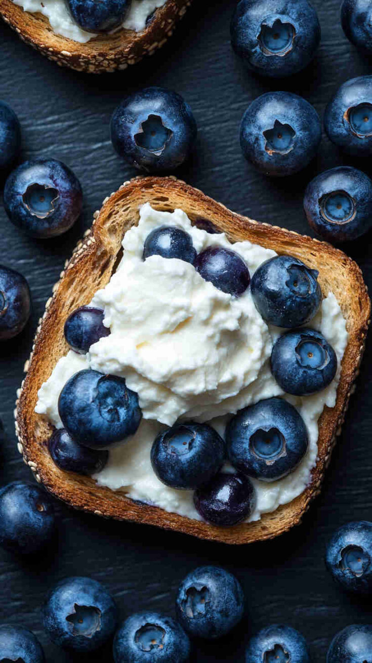 Blueberry & Cream Cheese Toast