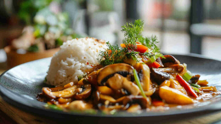 Coconut Curry Exotic Mushroom Stir-Fry