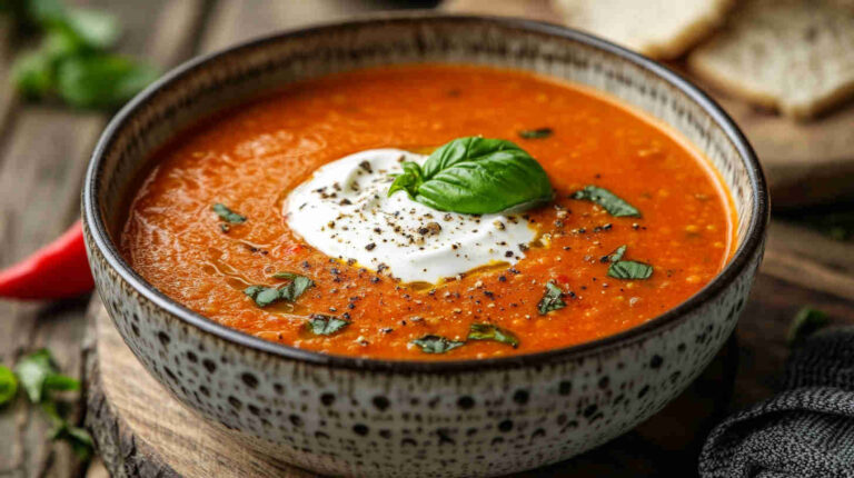 Creamy Tomato and Lentil Soup
