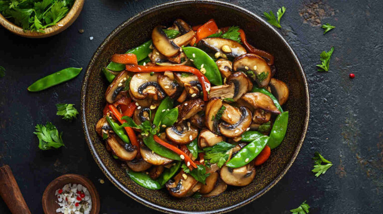 Exotic Mushroom & Snow Pea Stir-Fry