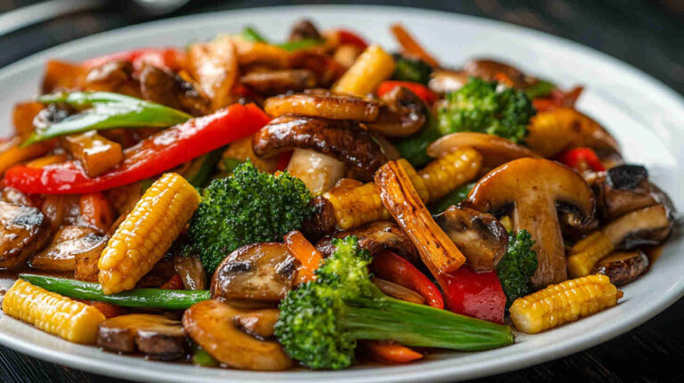 Exotic Wild Mushroom & Baby Corn Stir-Fry