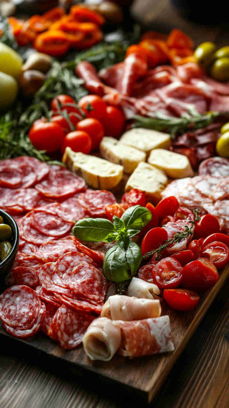 Festive Italian Antipasto Platter for Parties Recipe
