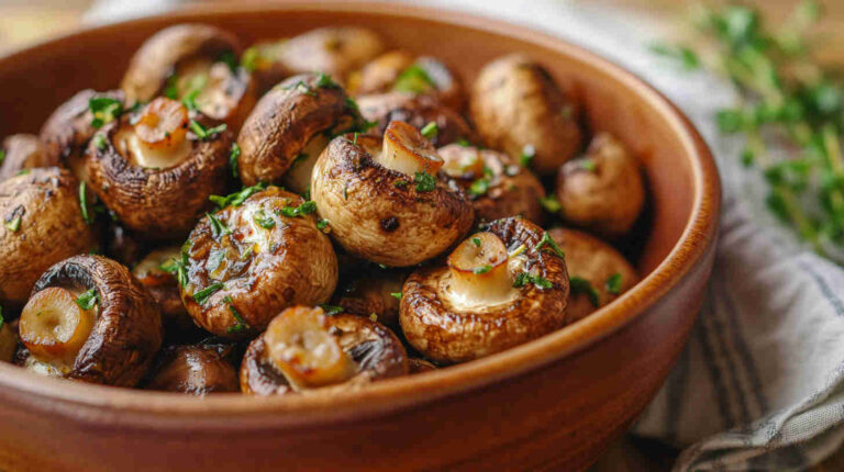 Garlic and Herb Roasted Mushrooms Recipe