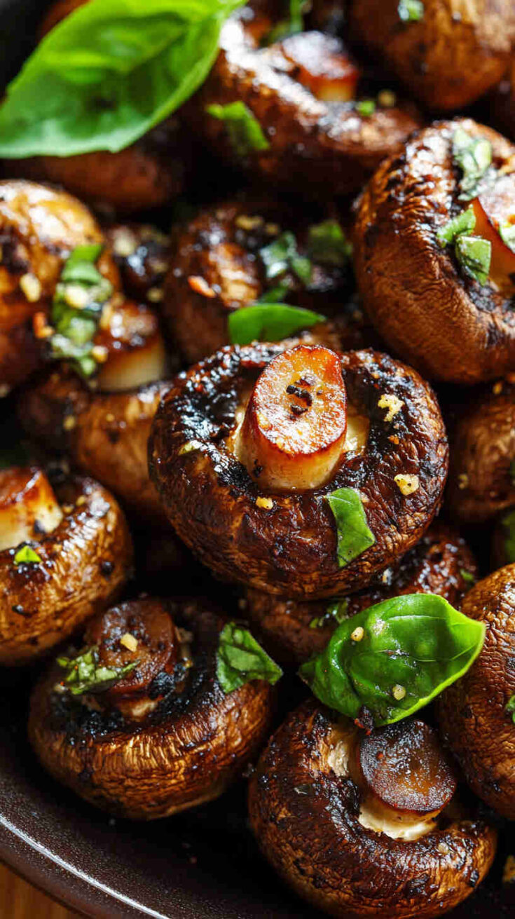 Garlic and Herb Roasted Mushrooms Recipe