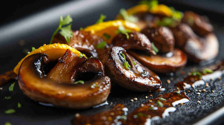 Ginger-Sesame Exotic Mushroom Medley