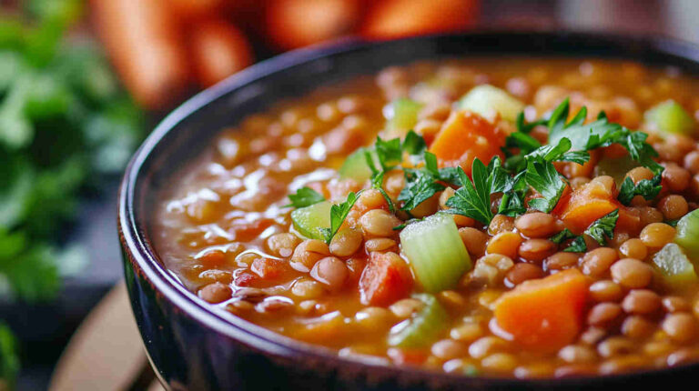 Hearty Lentil and Bean Soup