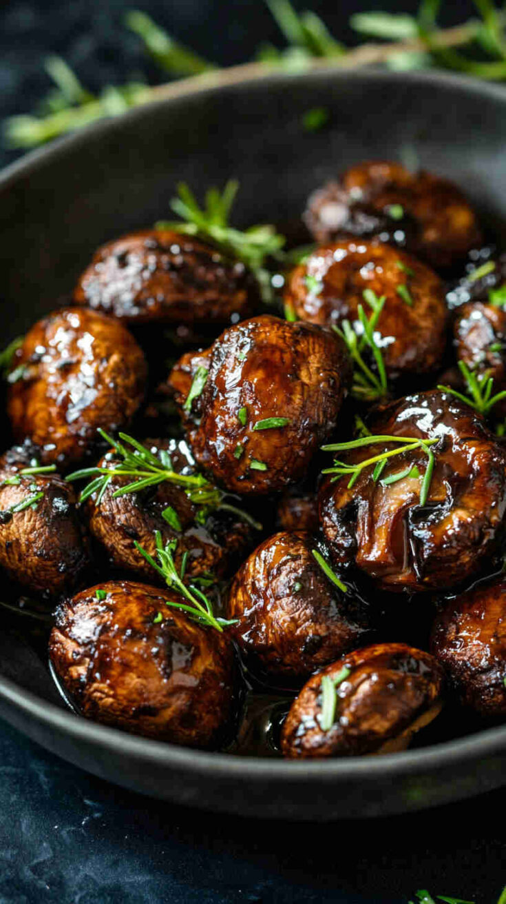 Balsamic Roasted Mushrooms Recipe