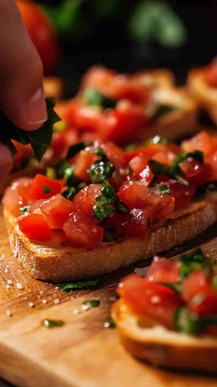 Italian Gluten-Free Bruschetta with Tomato and Basil Recipe