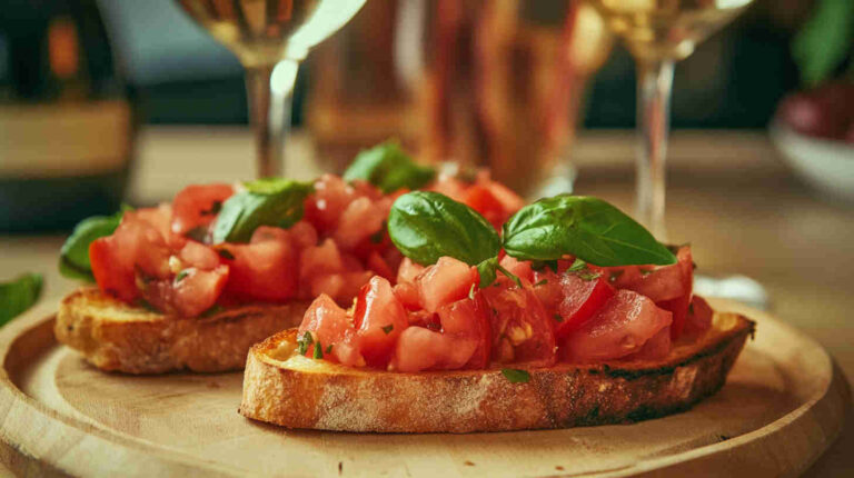 Italian Gluten-Free Bruschetta with Tomato and Basil Recipe