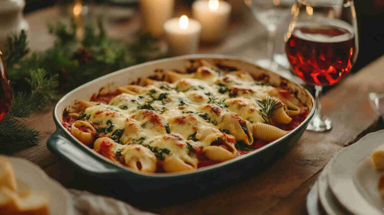 Italian Gluten-Free Cheese and Spinach Stuffed Shells Recipe