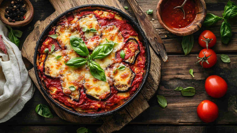 Italian Gluten-Free Eggplant Parmigiana Recipe