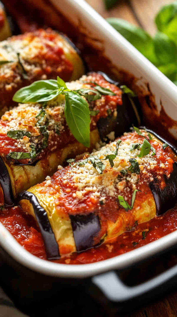 Italian Gluten-Free Eggplant Rollatini Recipe