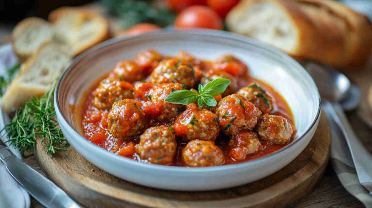 Italian Gluten-Free Meatballs with Tomato Sauce Recipe