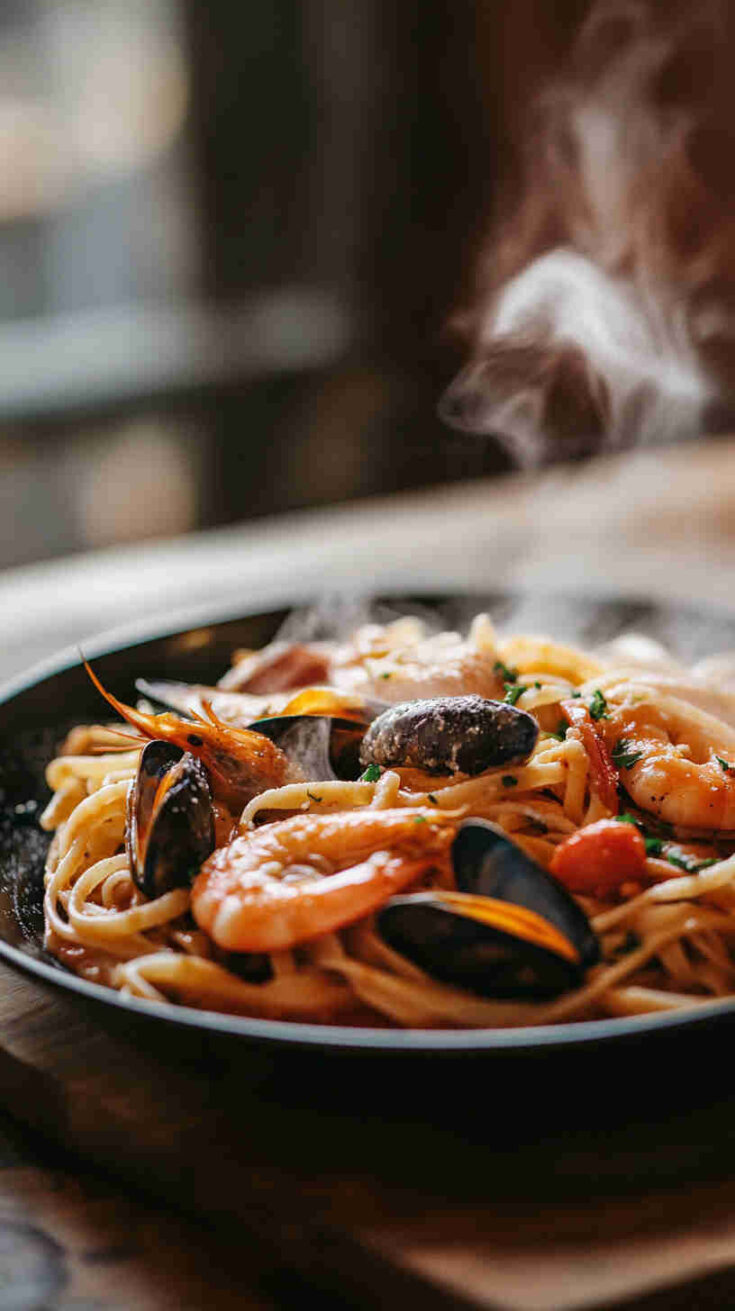 Italian Gluten-Free Seafood Pasta Recipe