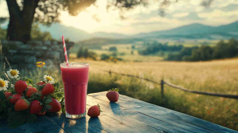 Italian Strawberry Smoothie Recipe
