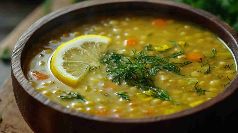 Lentil Soup with Lemon and Fresh Herbs